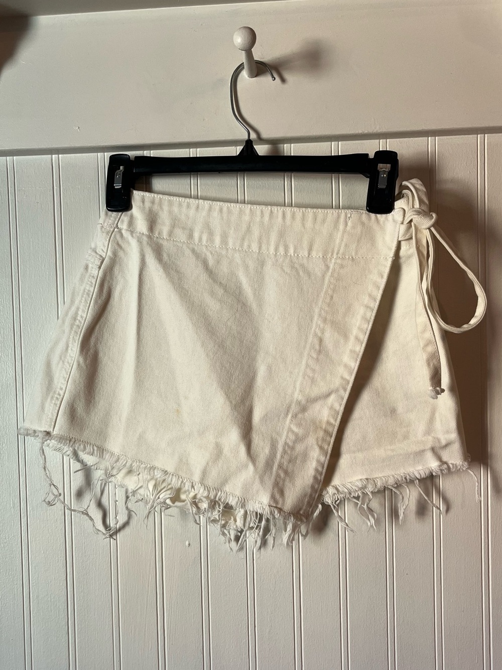 Free People White Denim Skort